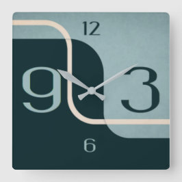 Modern konst fyrkantig klocka