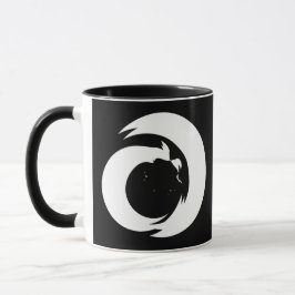 Modern konst i Monogrammet Brev Mugg