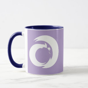 Modern konst i Monogrammet Brev Mugg