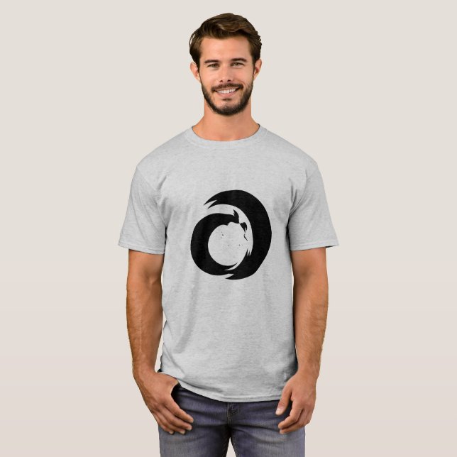 Modern konst i Monogrammet Brev T Shirt (Hel framsida)