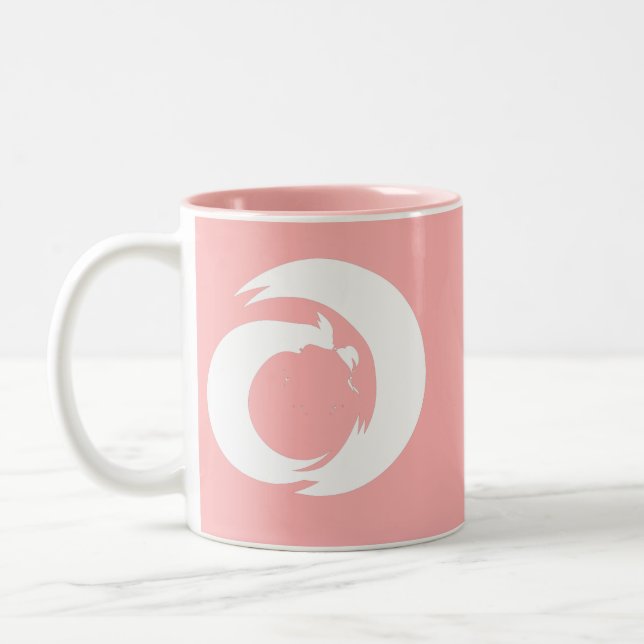 Modern konst i Monogrammet Brev Två-Tonad Mugg (Vänster)