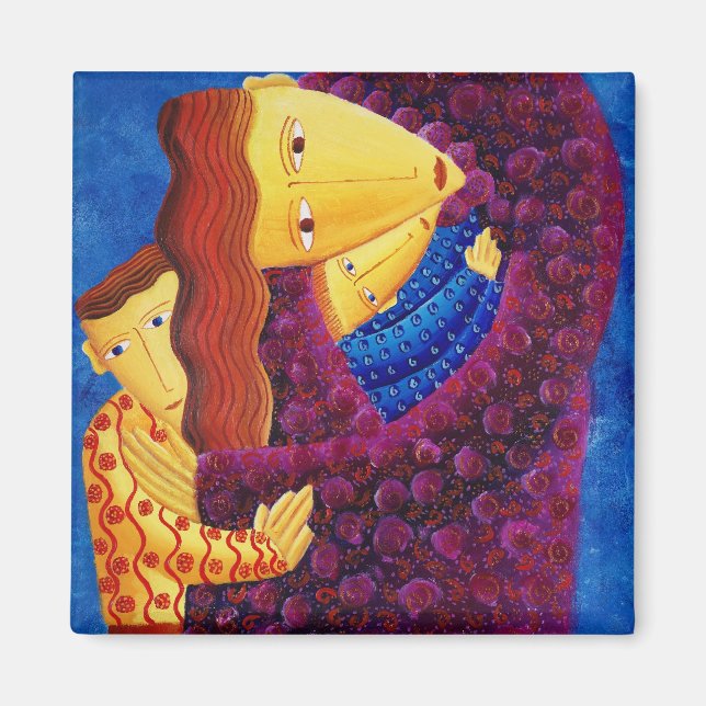 Modern konst i Mor och Sons Painting Magnet (Framsidan)