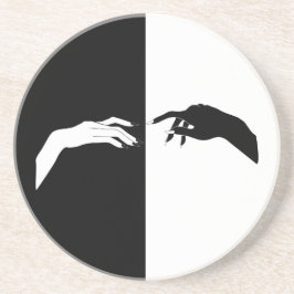 Modern konst i svart och vitt Händer Underlägg