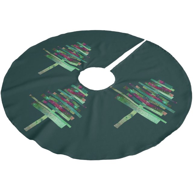 Modern konst Julgran Julgransmatta Borstad Polyester (Vinklad)