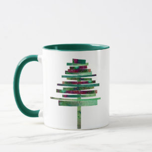 Modern konst Julgran Mugg