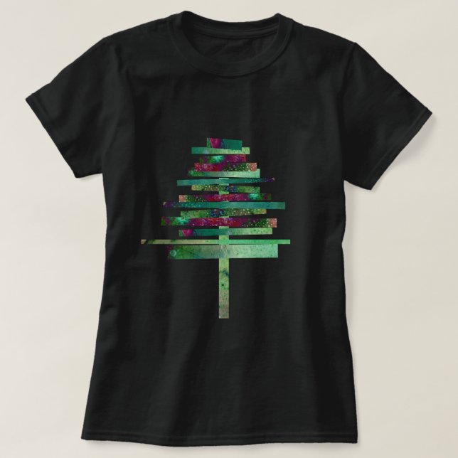 Modern konst Julgran T Shirt (Design framsida)