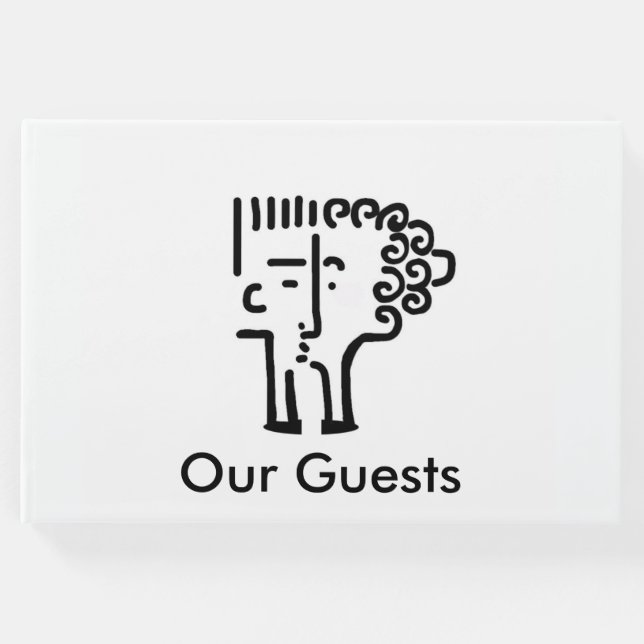 Modern konst Kiss-par Gästböcker (Framsida)