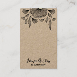 Modern konst Kraft Earring Packaging Card Visitkort