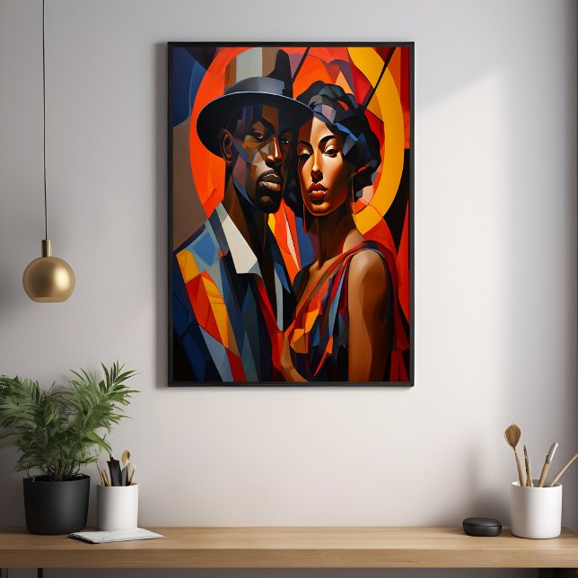 Modern konst - Kuba par Porträtt - modig Abstrakt Poster (Skapare uppladdad)