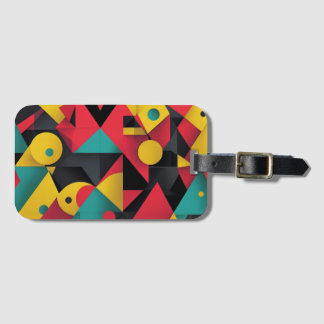 Modern konst med fetstil och geometrisk Abstrakt Bagagebricka