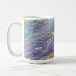 Modern konst med lugn dominans kaffemugg