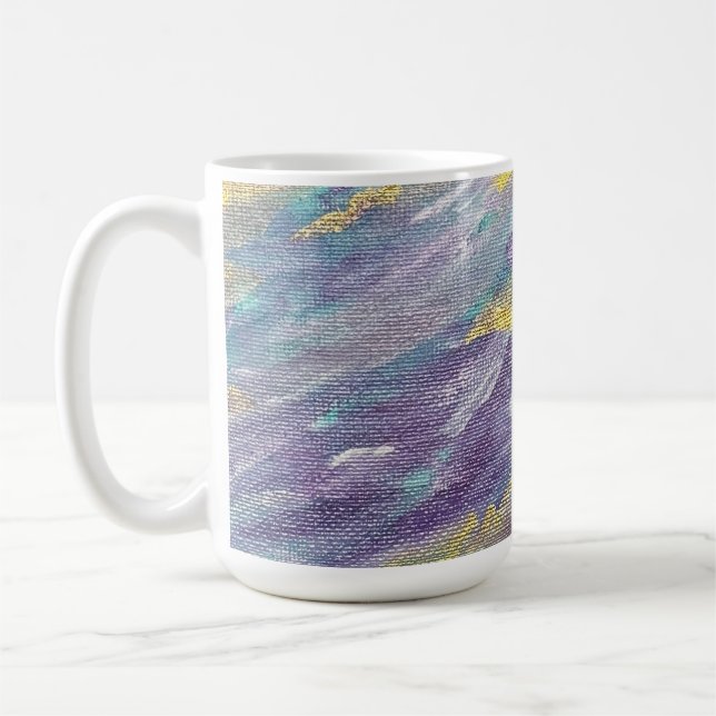 Modern konst med lugn dominans kaffemugg (Vänster)