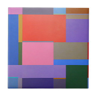 Modern konst/mondriansk konst kakelplatta