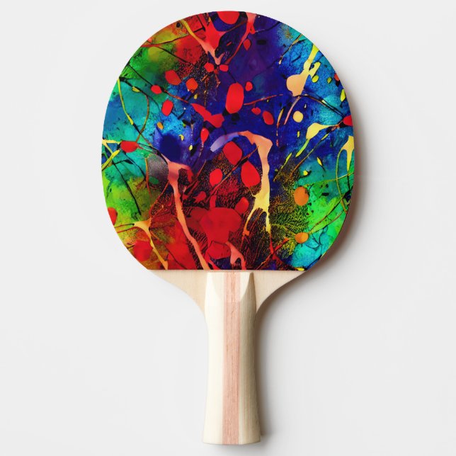 Modern konst ping pong paddel pingisracket (Framsidan)