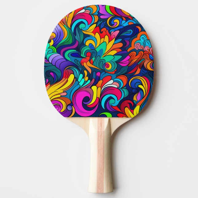 Modern konst ping pong paddel pingisracket (Framsidan)
