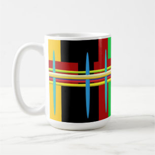 Modern konst rand - ren abstrakt kaffemugg
