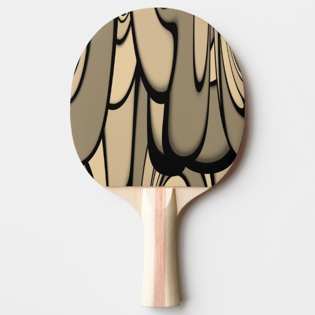Modern konst Smälter Brown Hues Pingisracket (Framsidan)