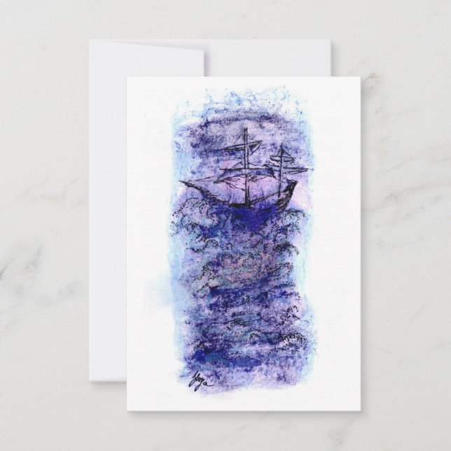 Modern konst tack kort (Framsida)