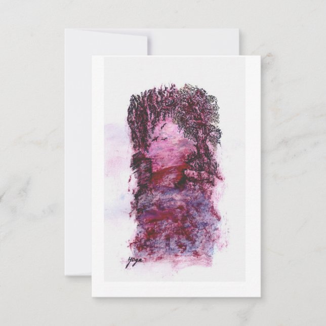 Modern konst tack kort (Framsida)