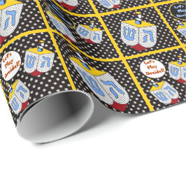 Modern konst väck Dotty Dreidel Presentpapper