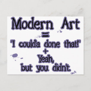 Modern konst vykort