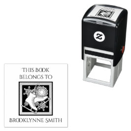 Modern konståkning Den här boken tillhör exlibris Självfärgande Stämpel