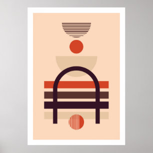 Modern konstgeometrisk form sammansättning 2 poster