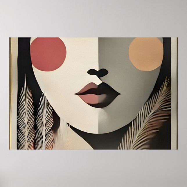 Modern konsthandelssamverkan i mitten av århundrad poster (Framsidan)