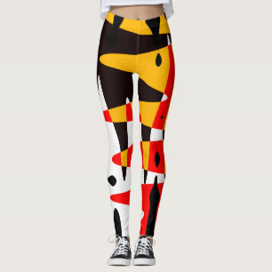 Modern konsthandling 4 Nationernas nationella kons Leggings