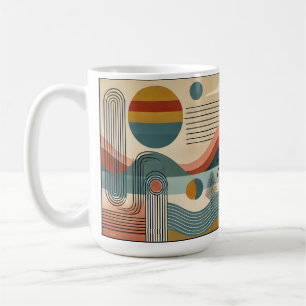 Modern konsthyrning i mitten av århundradet kaffemugg
