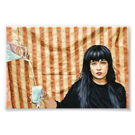 Modern konstillustration av kvinnans Mjölk Fototryck