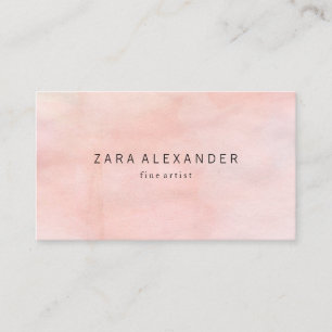 Modern konstnär med vattenfärg visitkort