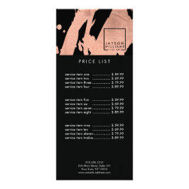 Modern konstnärlig Abstrakt Ro Guld/svart Brushstr Reklamkort