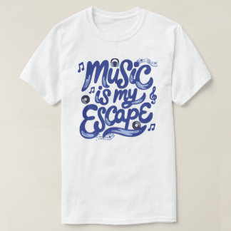 Modern konstnärlig grafisk design - Musik T Shirt