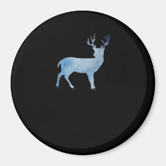 Modern konstnärlig hjortdesign  magnet