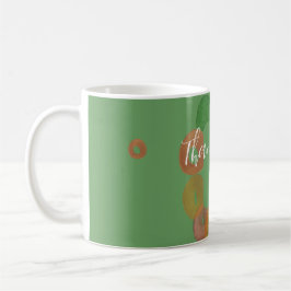Modern konstnärlig höstfärgad mönster födelsedag kaffemugg
