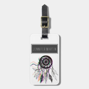 Modern konstnärlig indian Dreamcatcher Bagagebricka