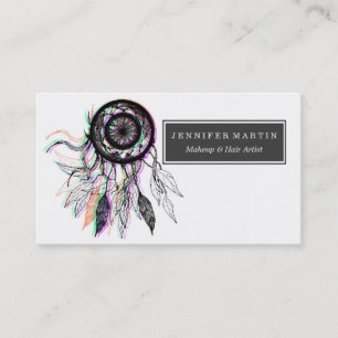 Modern konstnärlig indian Dreamcatcher Visitkort
