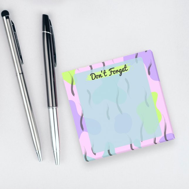 Modern konstnärlig pastel Paintbrush Glöm inte Post-it Block (Skapare uppladdad)