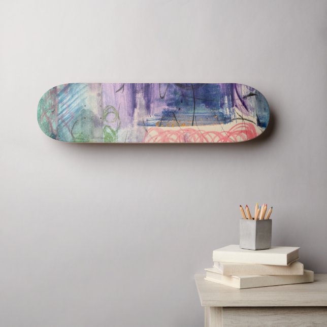 Modern konstnärlig skateboard (Väggkonst (Horz))
