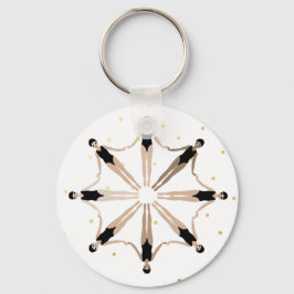 Modern konstnärlig synkronisering av simmare Guld- Nyckelring