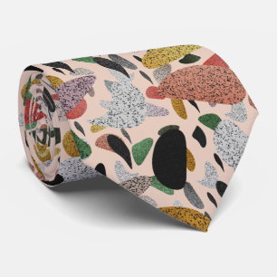 Modern konstnärlig terrazzo Stil Abstrakt Mönster Slips
