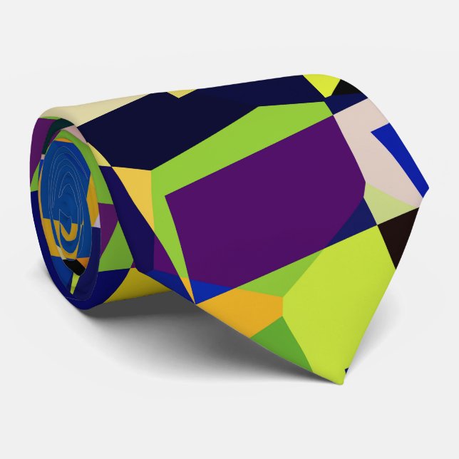 Modern konstnärlig terrazzo Stil Mönster Slips (Rullad)