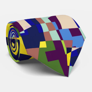 Modern konstnärlig terrazzo Stil Mönster Slips