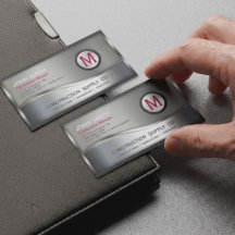 Modern konstruktion Metallramad monogram Silver B