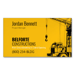 Modern konstruktion | Yellow & Crane Design Magnetiska Visitkort