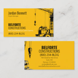 Modern konstruktion | Yellow & Crane Design Visitkort