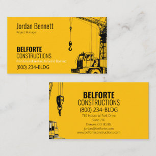 Modern konstruktion   Yellow & Crane Design Visitkort