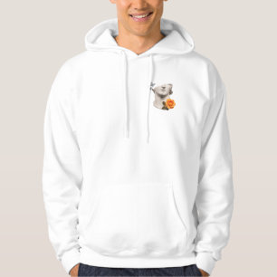 Modern konststaty med fjärilar & hoodie