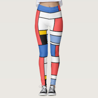 Modern konststil Mondrian legging design